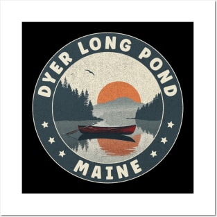 Dyer Long Pond Maine Sunset Posters and Art